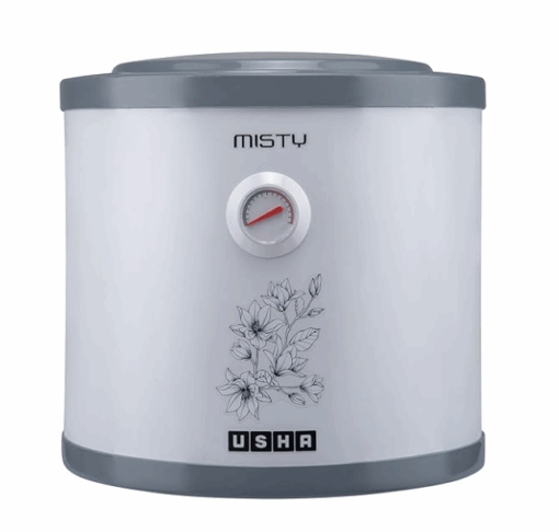 Usha Misty 10 Ltr 2000-Watt 5 Star Storage Water Heater (Grey Magnolia) With Pipes & Free Installation
